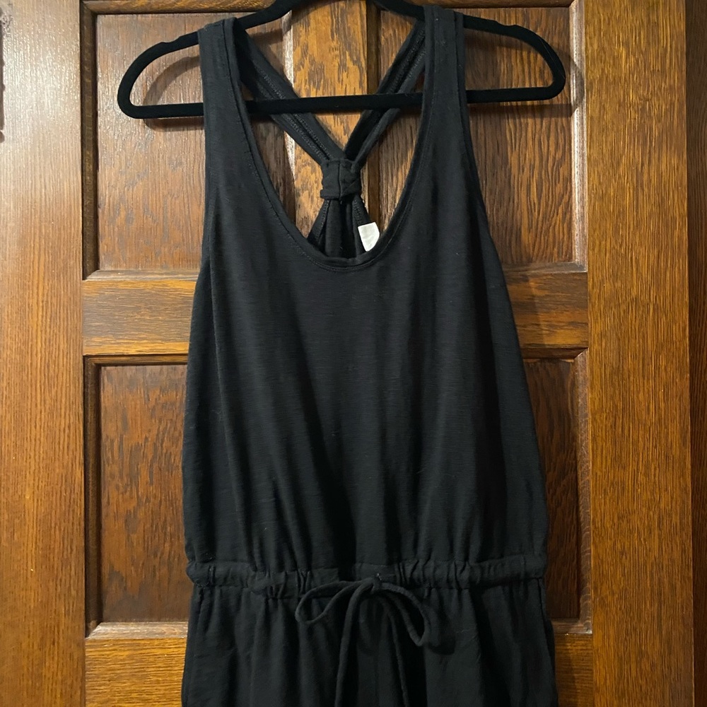 Black Cotton Jumpsuit